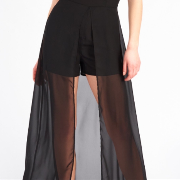 Black Maxi Romper - Picture 5 of 10